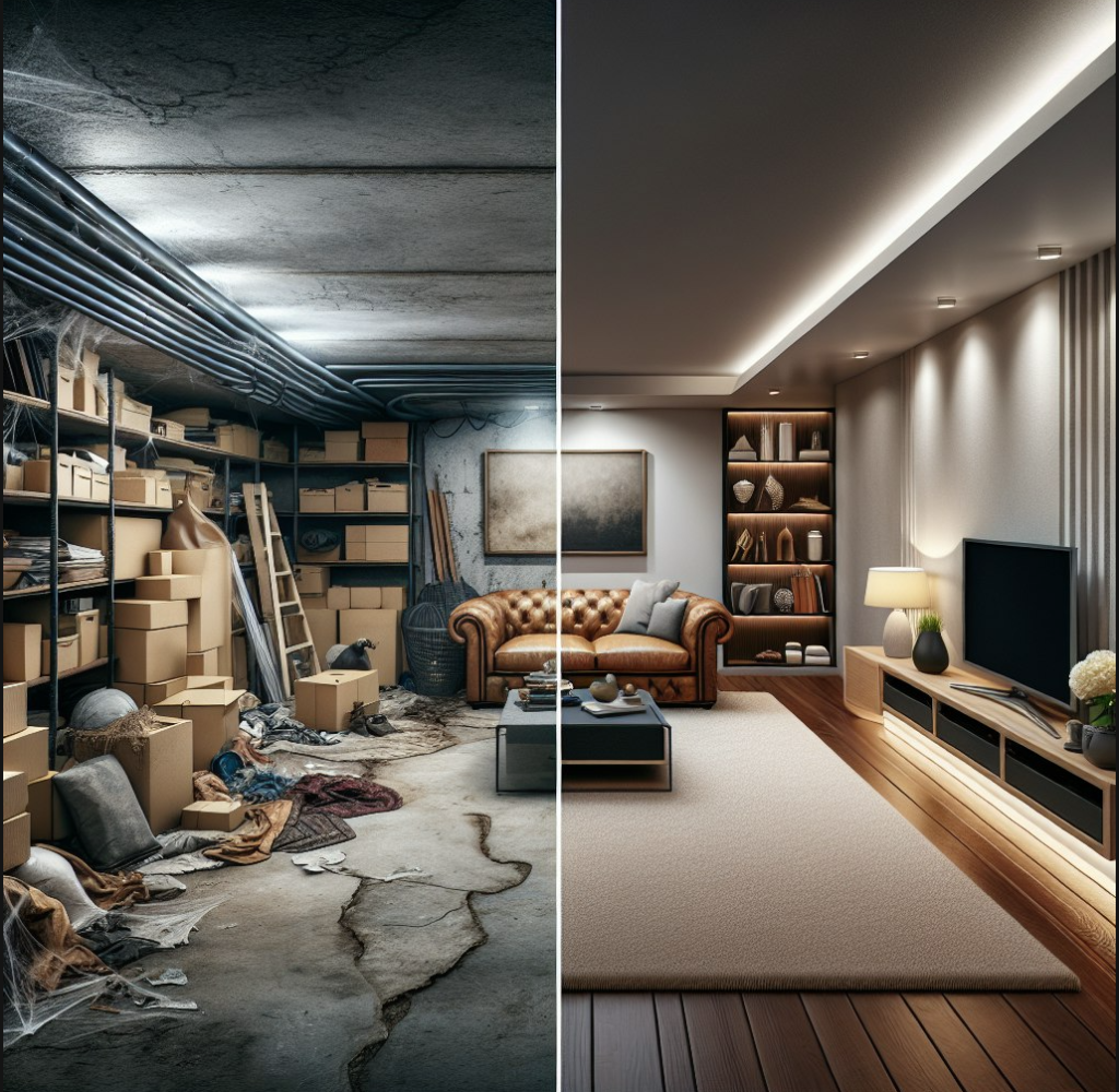 Basement Transformation: From Storage Space to Living Space